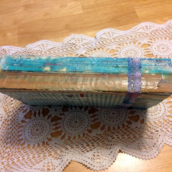 Book Art From Rescued book,  Family Theme, Mystery Ending - Picture 7 of 8